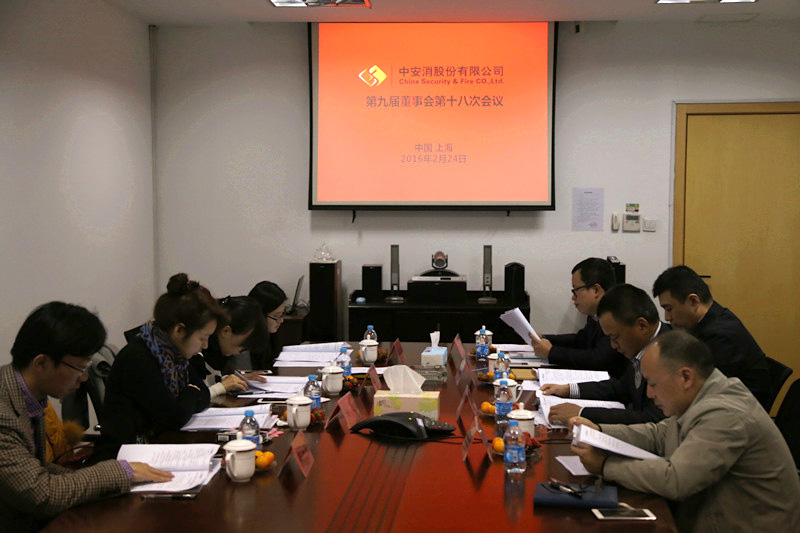 中安科股份召开第九届董事会第十八次会议、第九届监事会第十三次会议