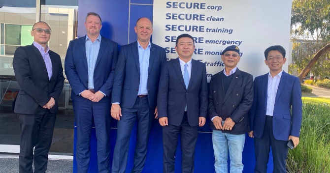 中安科股份有限公司高管赴澳大利亚Securecorp公司参观访问